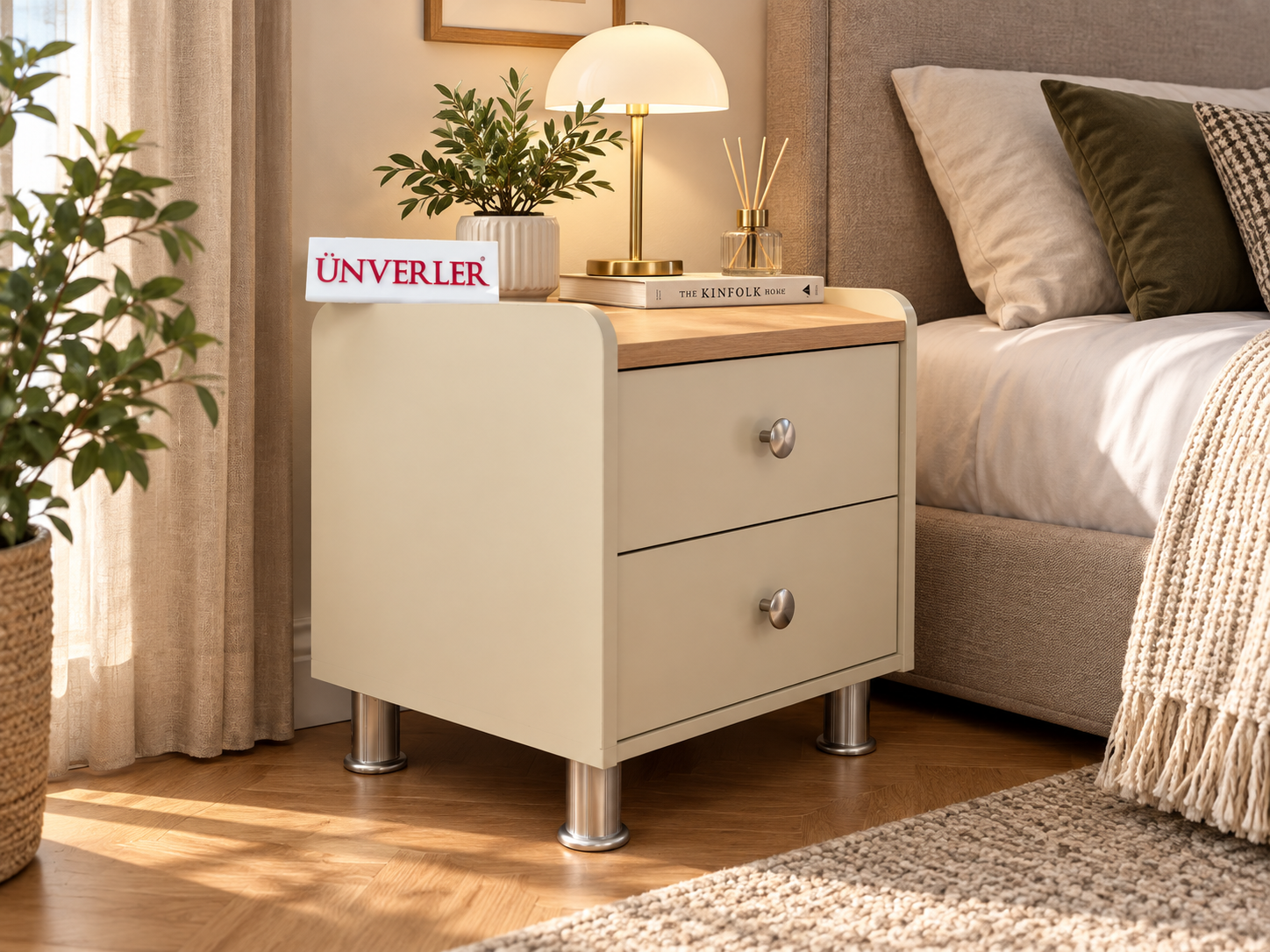 ÜNVERLER MOBİLYA YATAK BAŞI MDF KOMODİN