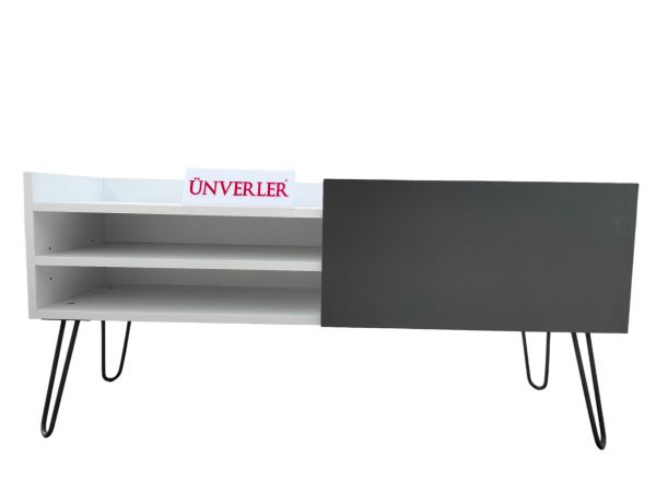 Ünverler Mobilya Ametist  TV Ünitesi Beyaz/Antrasit