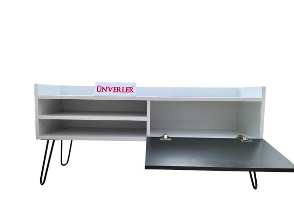 Ünverler Mobilya Ametist  TV Ünitsesi Beyaz/Antrasit