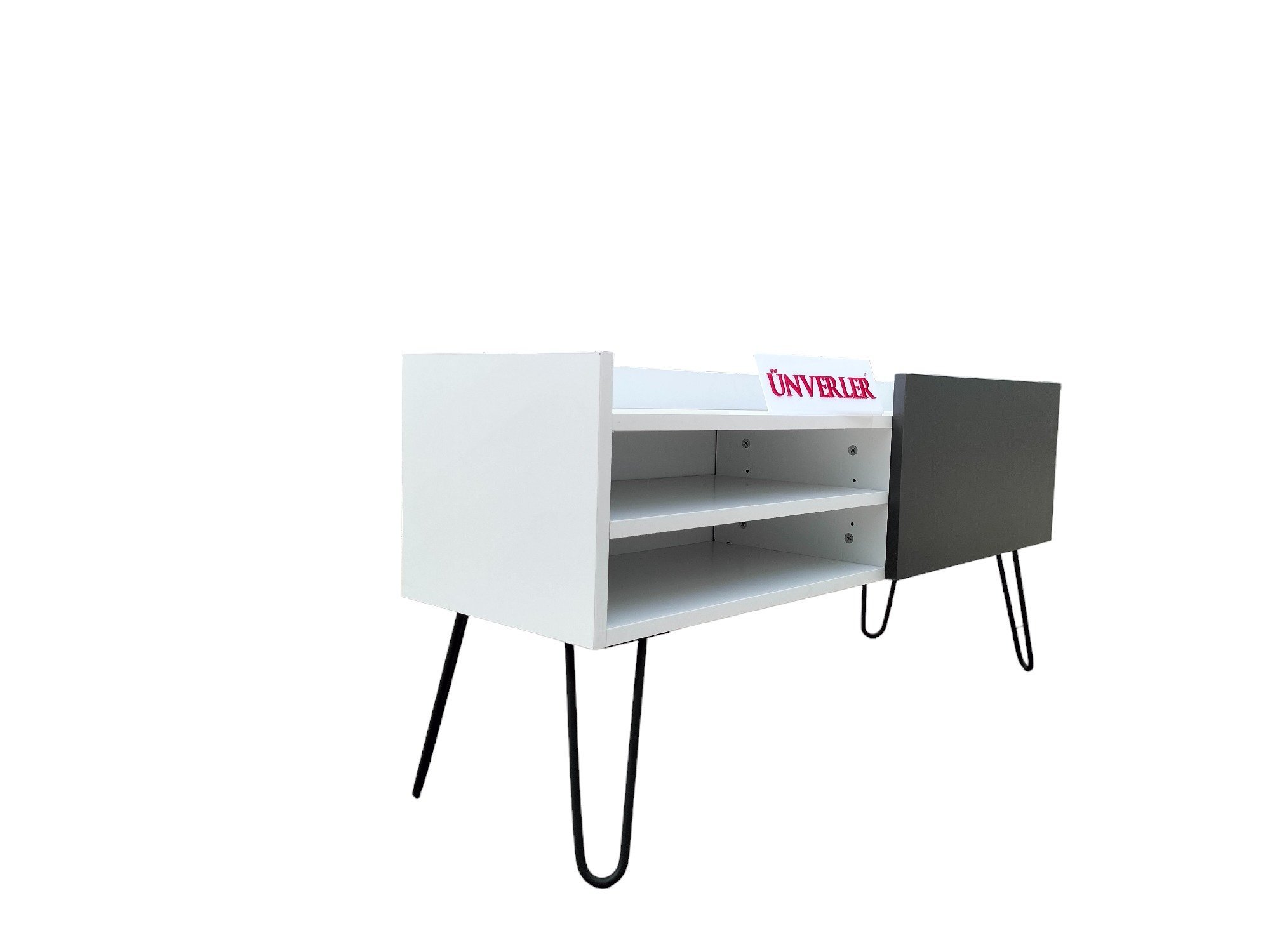Ünverler Mobilya Ametist  TV Ünitsesi Beyaz/Antrasit